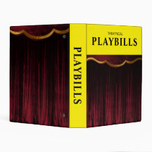 Mini-classeur pour programmes de théâtre