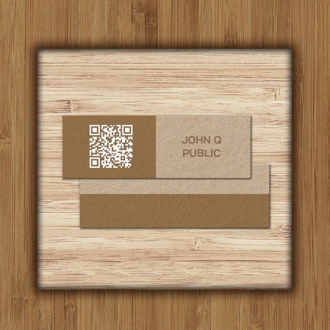 Mini Code QR de l'artisanat moderne Carte de visite Bro (Créateur téléchargé)