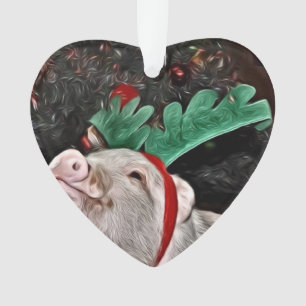 Mini Coeur de Coeur de Cochon de Noël