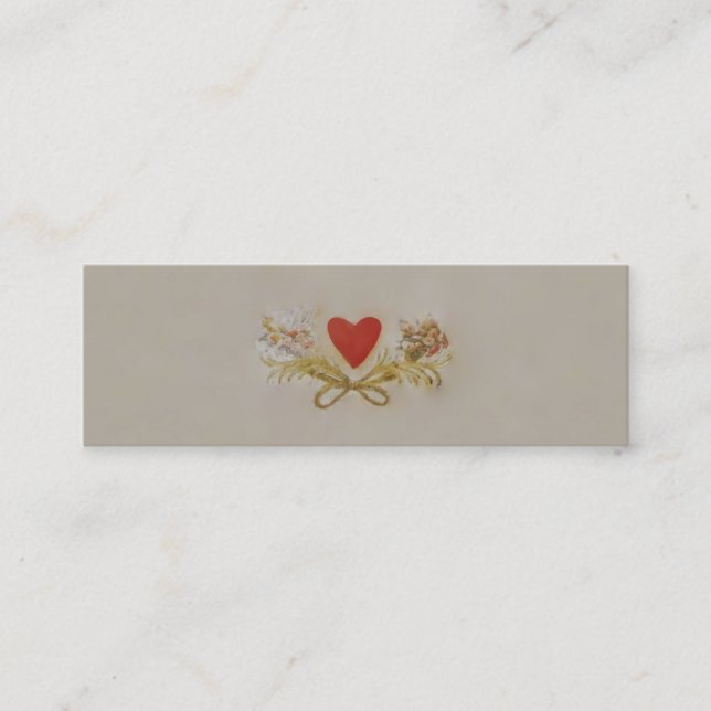 Mini Coeur II - Carte de visite mince (Devant)
