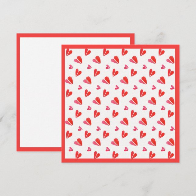 MINI COEURS CARTE CARRÉE PLATE II 5,25 PO (Devant / Derrière)