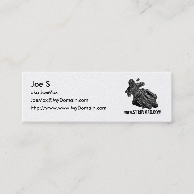 Mini conception de carte de visite de starVmax (Devant)