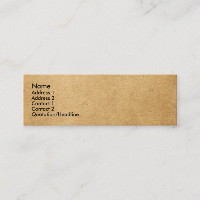 MINI CONCEPTIONS DE CARTE DE VISITE PERSONNALISABLES (Devant)