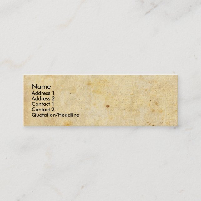 MINI CONCEPTIONS DE CARTE DE VISITE PERSONNALISABLES (Devant)