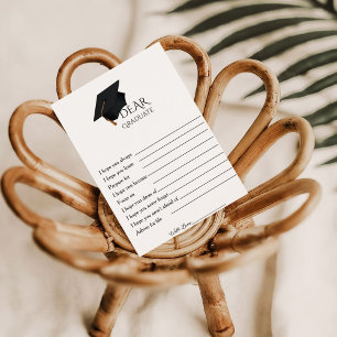 Mini-conseils fête de graduation jeu Carte