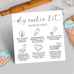 Mini Cookie Décoration Cartes de soins Élégant Log