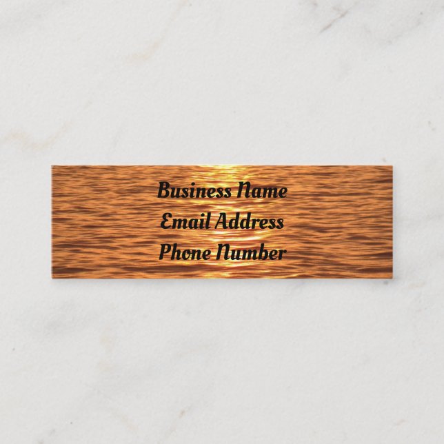 Mini Courants d'eau Carte de visite (Devant)