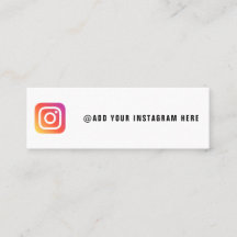 Créez votre propre carte de visite Instagram