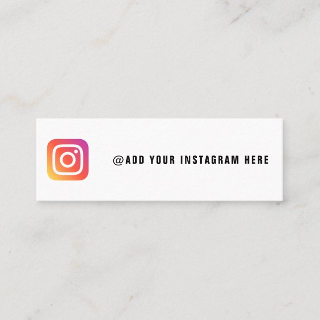 Mini Créez votre propre carte de visite Instagram (Devant)