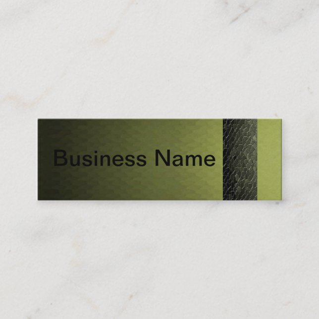 Mini Crystal Mosaic Carte de visite Olive Skinny Design (Devant)