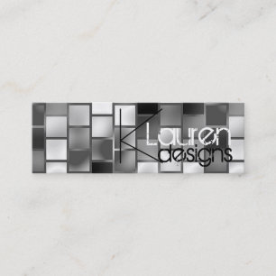 Mini cubes gris maigre carte de visite