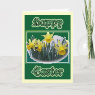 Mini Daffodils Bonne Carte de Pâques