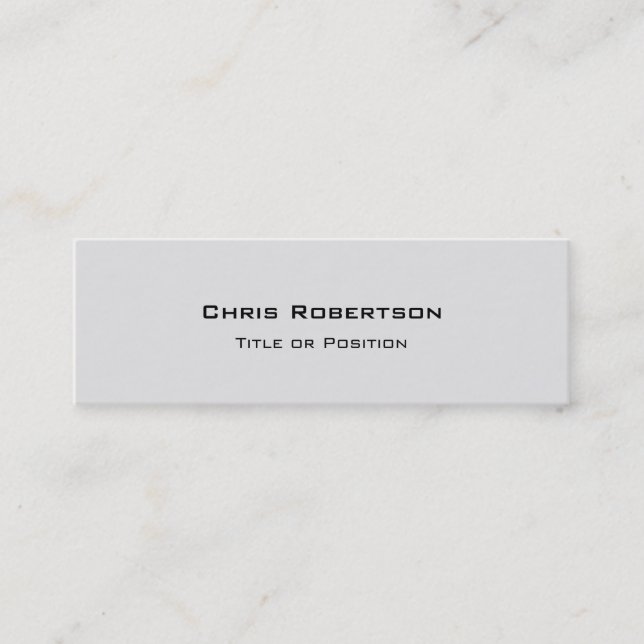 Mini Design tendance gris charmant Carte de visite (Devant)