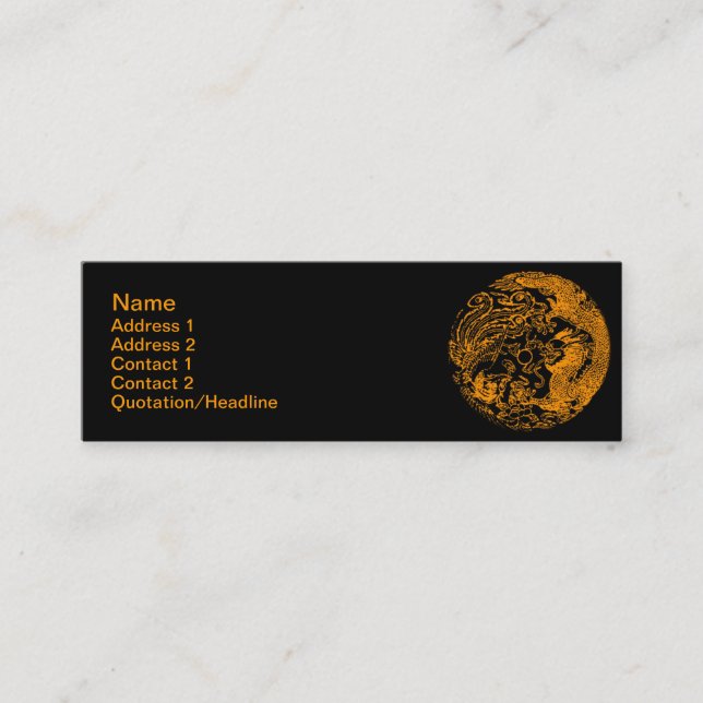 Mini Dragon et Carte de visite Phoenix (Devant)
