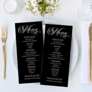 Mini Élégant Classic Mariage Menu