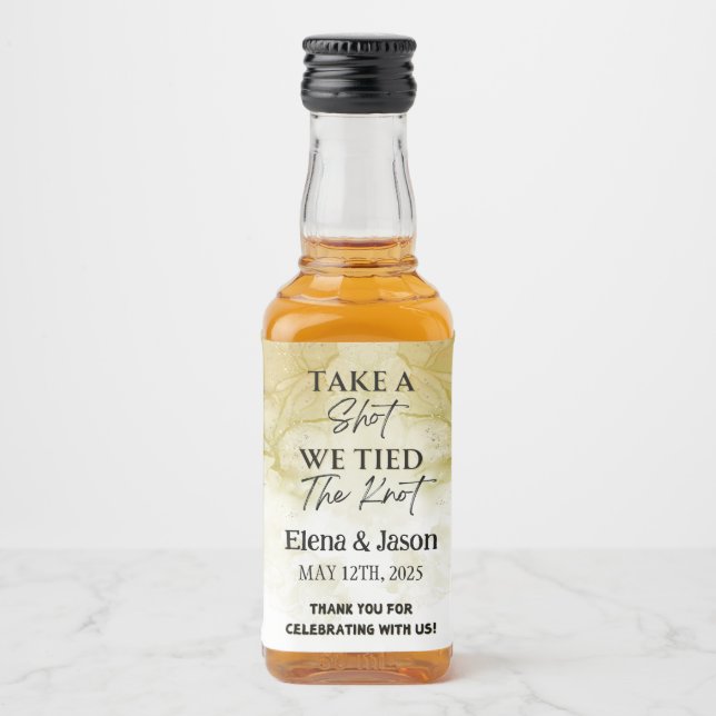 Mini Étiquette de bouteille Whiskey - Étiquette de (Devant)