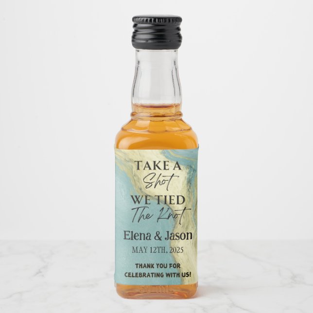 Mini Étiquette de bouteille Whiskey - Étiquette de (Devant)