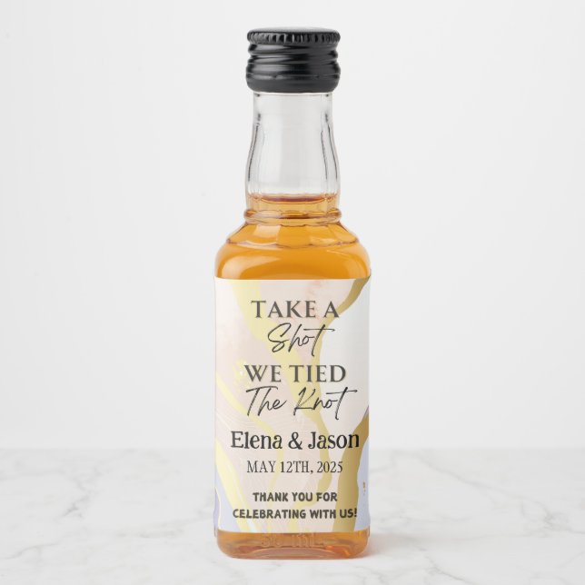 Mini Étiquette de bouteille Whiskey - Étiquette de (Devant)
