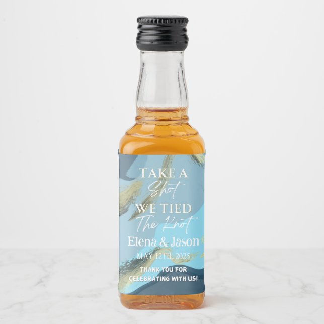 Mini Étiquette de bouteille Whiskey - Étiquette de (Devant)