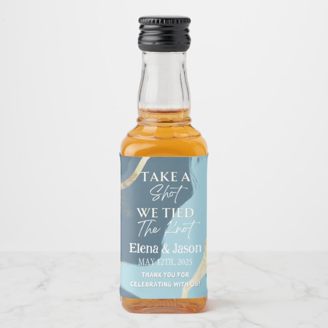 Mini Étiquette de bouteille Whiskey - Étiquette de (Devant)