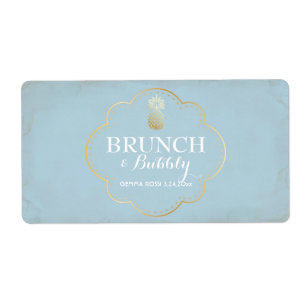 Mini Étiquette de Champagne de Baby shower ou de m