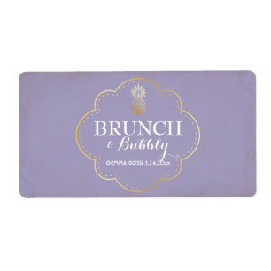 Mini Étiquette de Champagne de Baby shower ou de m