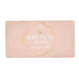 Mini Étiquette de Champagne de Baby shower ou de m