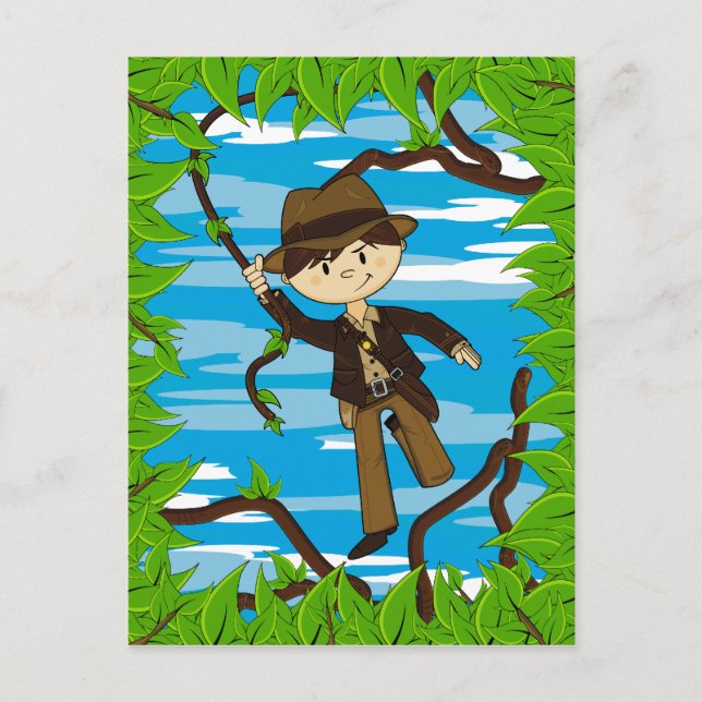 Mini Explorer sur carte postale Jungle Vine (Devant)