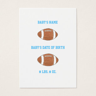 Mini faire-part de naissance du football