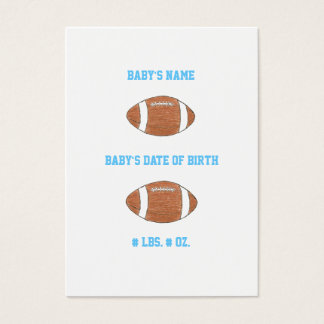 Mini faire-part de naissance du football