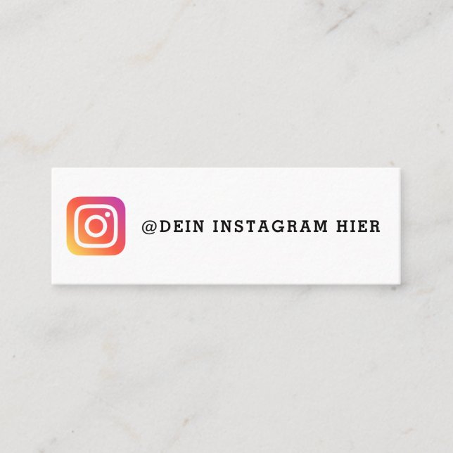 Mini Fais ta propre carte de visite Instagram (Devant)