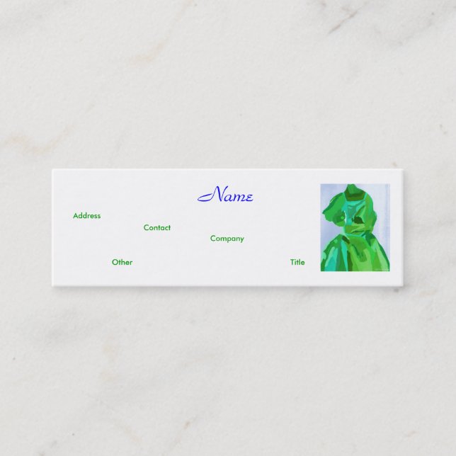 Mini Fashion Designer Carte de visite Summer IV (Devant)