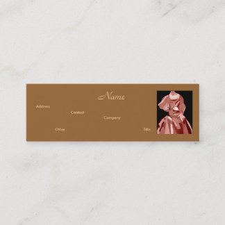 Mini Fashion Designer Neutral I Carte de visite
