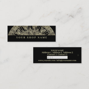 Mini Golden Mandala - Prix Tag - Carte de visite