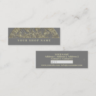 Mini Golden Mandala - Prix Tag - Carte de visite