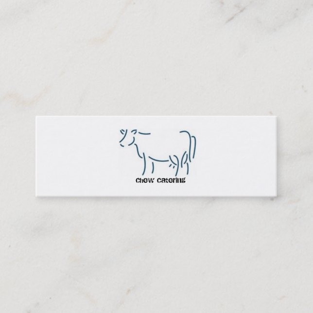 Mini Grand carte de visite de vache (Devant)