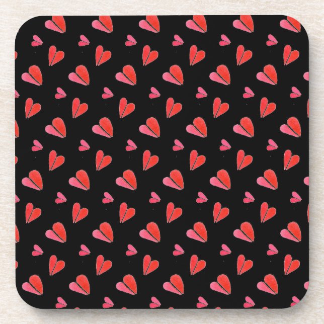 MINI HEARTS II Dessous de verre en plastique dur (Devant)