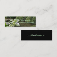 Hosta dans un Carte de visite de jardin zen
