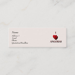 Mini I Heart Angoras Carte de visite