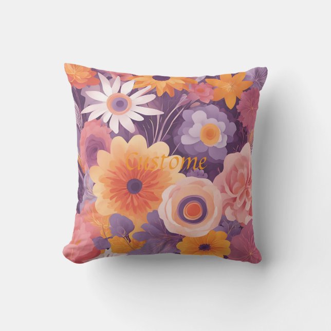 Mini Jardin Fleur sur votre Coussin (Recto)