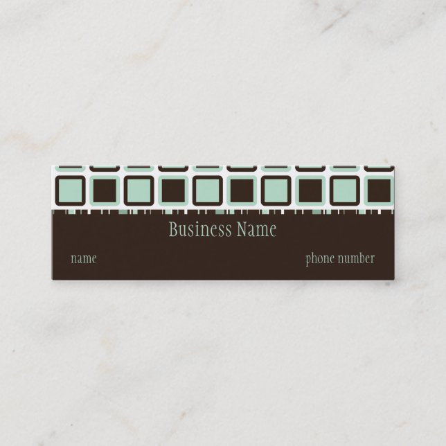 Mini Le carte de visite maigre de télévision (Devant)