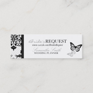 Mini Le papillon embrasse le carte de visite maigre
