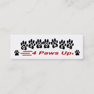 Mini Les pattes du Groomer 4 lèvent le carte de visite