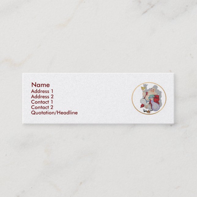 Mini Lucky Bouddha Carte de visite (Devant)