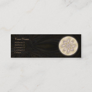 Mini Mandala de affaiblissement d'or - carte de visite