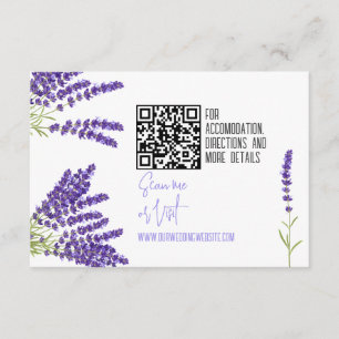 Mini Mariage Détails Carte de boîtier avec code Qr