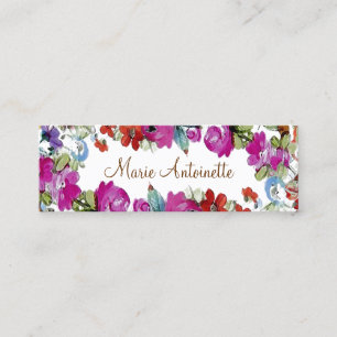 Mini Marie Antoinette en Fleurs ~ Carte de visite