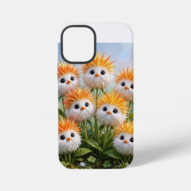 Mini Mignon Coque Fantastique Fleurie pour iPhone 12 Mi (Verso)