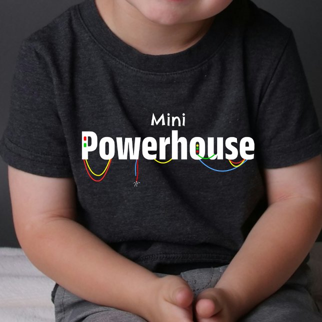 Mini Mini Minuscule Puissante pour bébé | T-shirt  (funny t shirts for kids | humor t shirt for baby | swag t shirt | black t shirt minimal colorful )