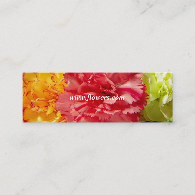 Mini Modèle de carte de visite de magasin de fleurs (Devant)